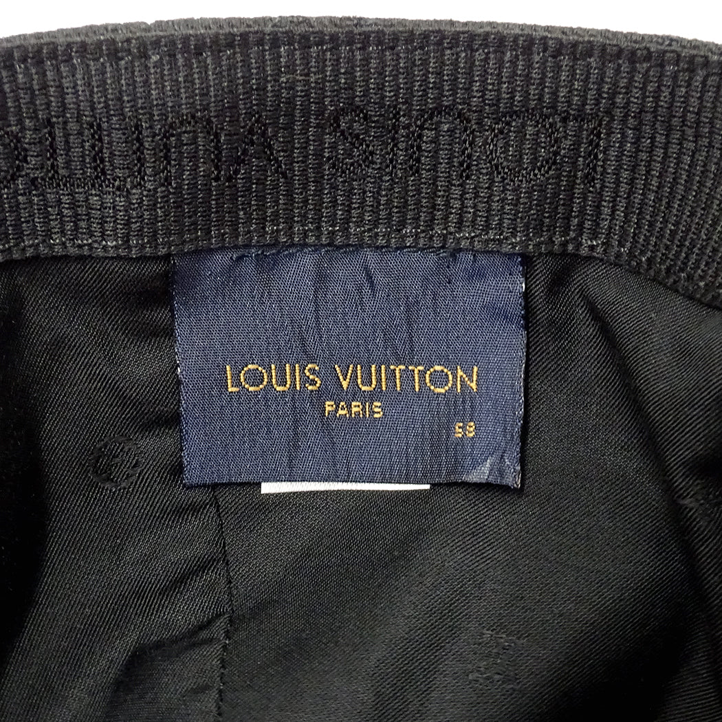 LOUIS VUITTON ルイ・ヴィトン キャスケット モノグラム エッセンシャル キャップ ノワール M76584 キャンバス メンズ 【中古】