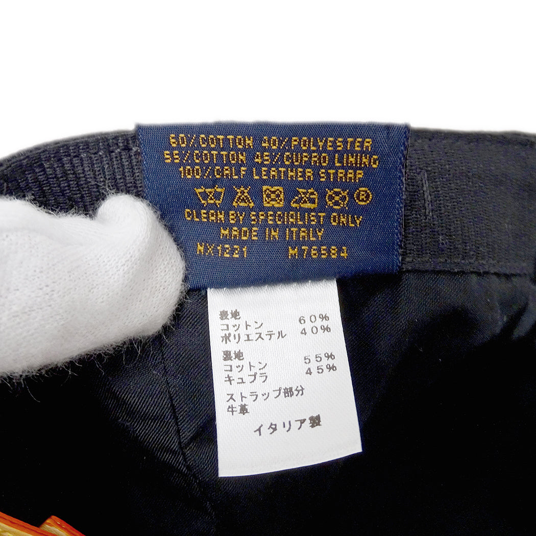 LOUIS VUITTON ルイ・ヴィトン キャスケット モノグラム エッセンシャル キャップ ノワール M76584 キャンバス メンズ 【中古】