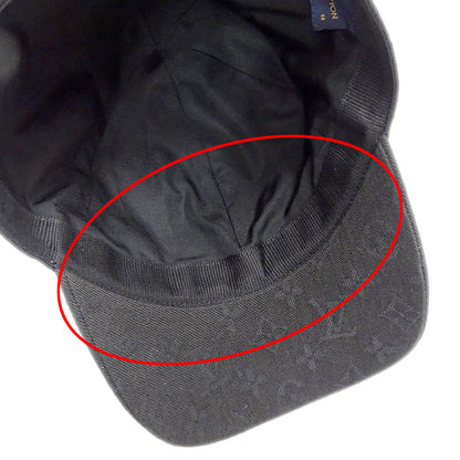 LOUIS VUITTON ルイ・ヴィトン キャスケット モノグラム エッセンシャル キャップ ノワール M76584 キャンバス メンズ 【中古】