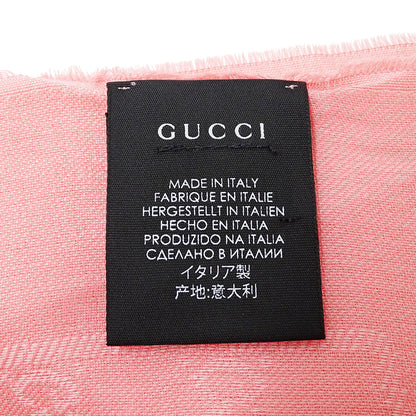 GUCCI グッチ マフラー・ストール ピンク 508027 コットン レディース 【中古】
