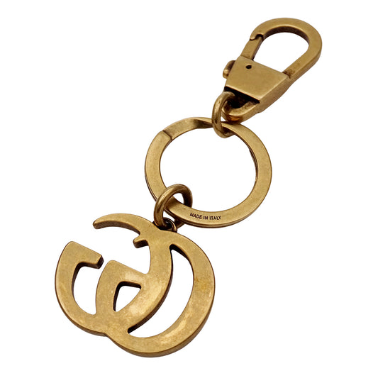 GUCCI グッチ キーホルダー GGマーモント GP ゴールド レディース メンズ 【中古】