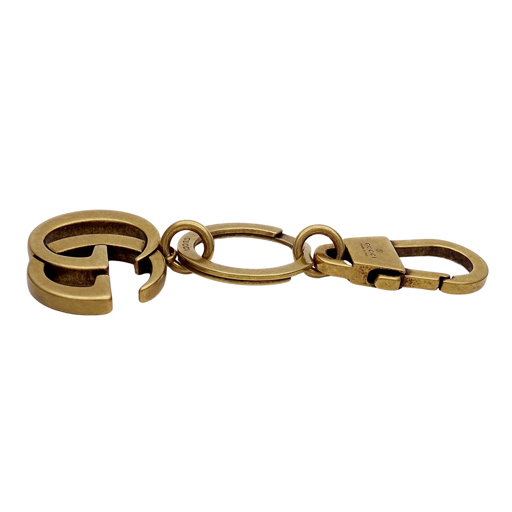 GUCCI グッチ キーホルダー GGマーモント GP ゴールド レディース