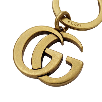 GUCCI グッチ キーホルダー GGマーモント GP ゴールド レディース メンズ 【中古】
