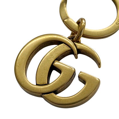 GUCCI グッチ キーホルダー GGマーモント GP ゴールド レディース メンズ 【中古】