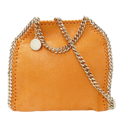 Stella McCartney ステラ・マッカートニー ファラベラタイニートートバッグ 2wayバッグ オレンジ ポリエステル レディース 【中古】