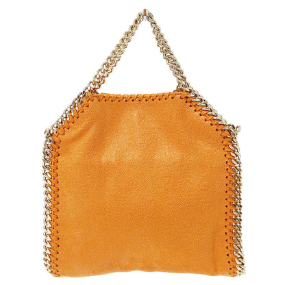Stella McCartney ステラ・マッカートニー ファラベラタイニートートバッグ 2wayバッグ オレンジ ポリエステル レディース 【中古】