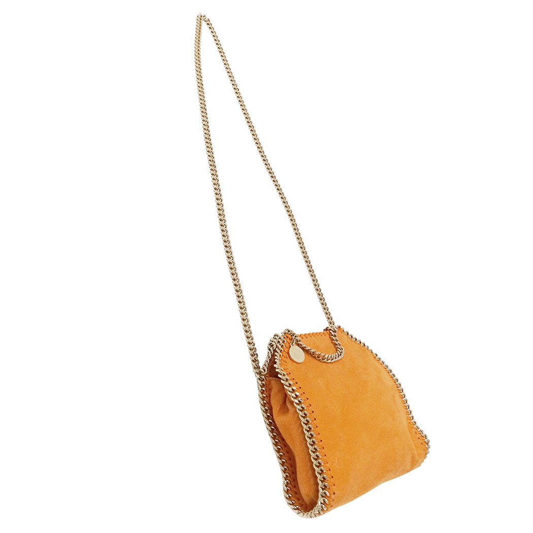 Stella McCartney ステラ・マッカートニー ファラベラタイニートートバッグ 2wayバッグ オレンジ ポリエステル レディース 【中古】