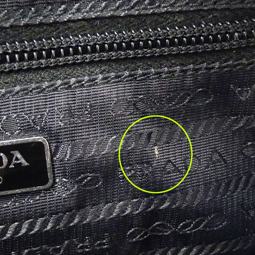 PRADA プラダ ポーチ ブラック 1NE021 ナイロン レディース メンズ 【中古】