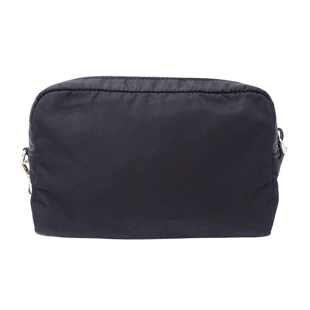 PRADA プラダ ポーチ ブラック 1NE021 ナイロン レディース メンズ 【中古】