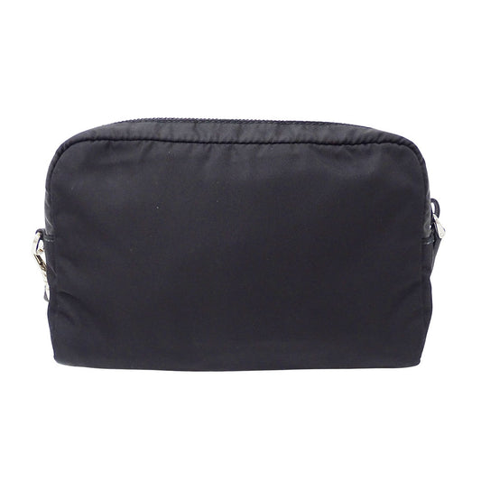 PRADA プラダ ポーチ ブラック 1NE021 ナイロン レディース メンズ 【中古】