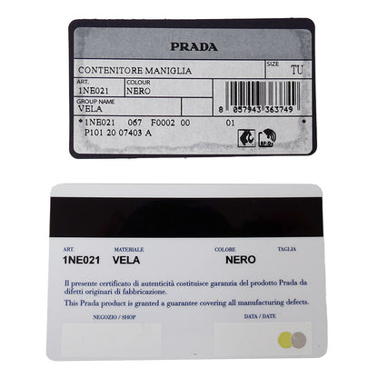 PRADA プラダ ポーチ ブラック 1NE021 ナイロン レディース メンズ 【中古】