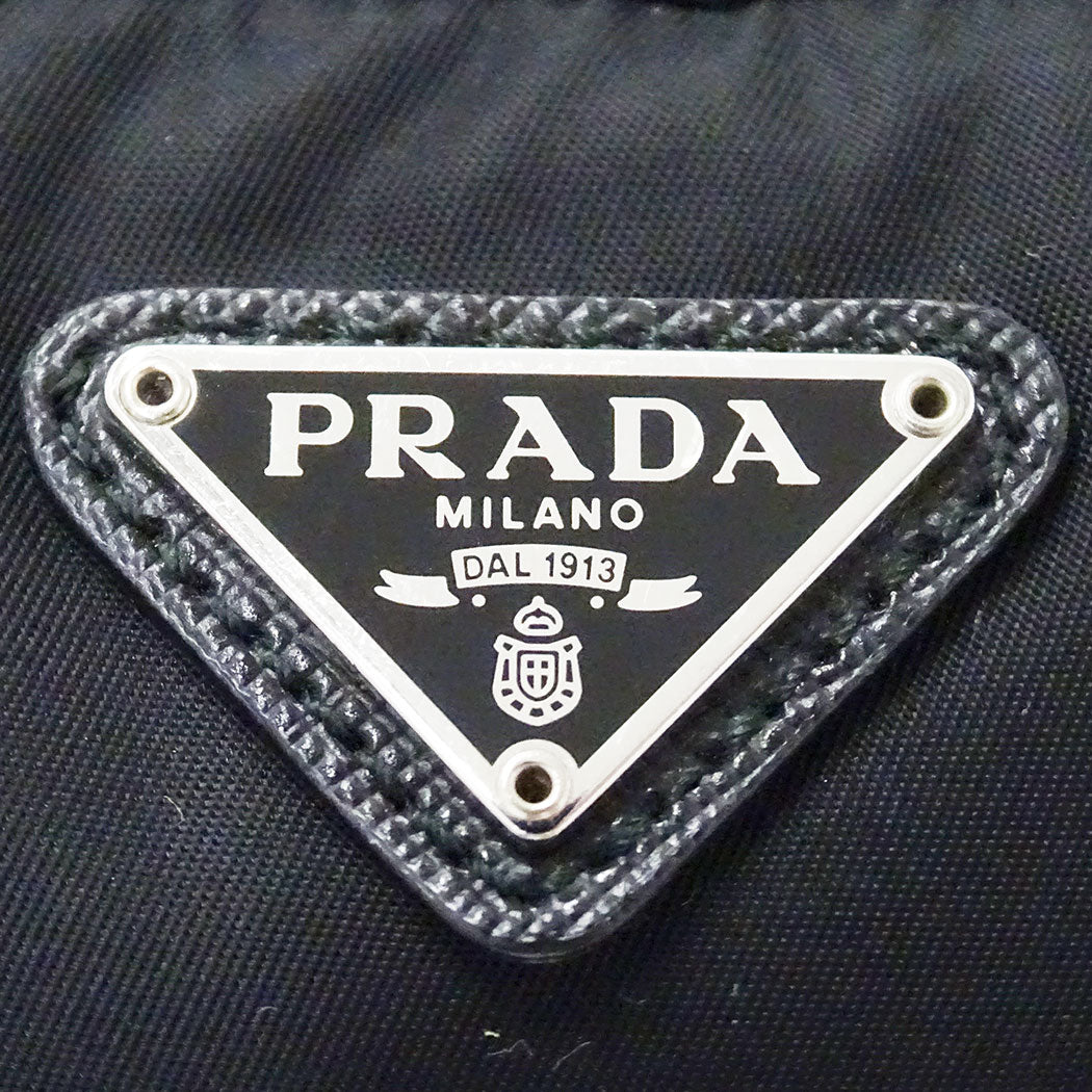 PRADA プラダ ポーチ ブラック 1NE021 ナイロン レディース メンズ 【中古】