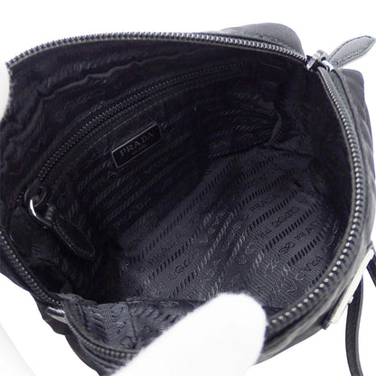 PRADA プラダ ポーチ ブラック 1NE021 ナイロン レディース メンズ 【中古】
