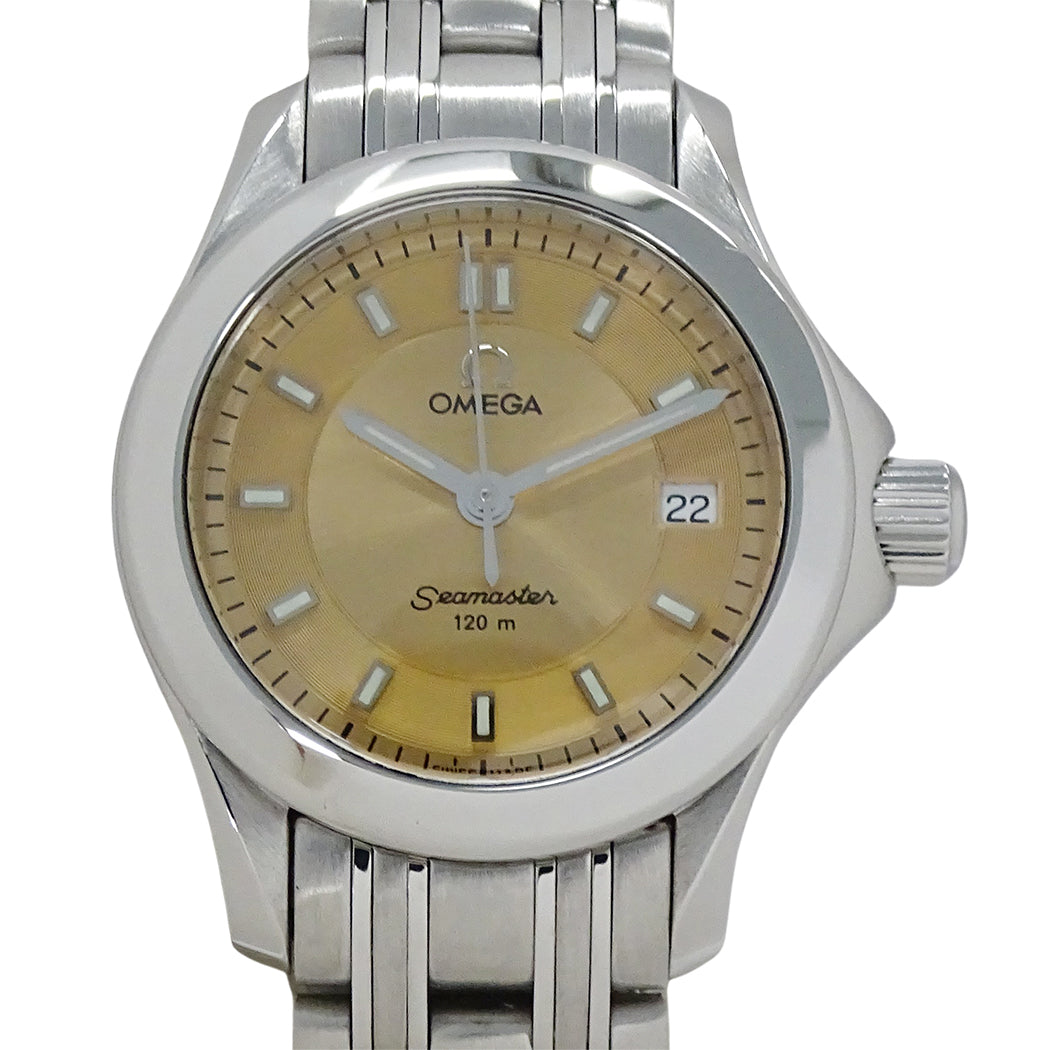OMEGA オメガ シーマスター 2581.62 レディース 腕時計 デイト クオーツ SS 磨き済み【中古】