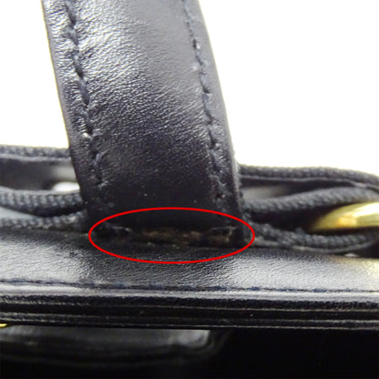 Ferragamo フェラガモ ハンドバッグ ヴァラリボン ブラック レザー レディース 【中古】