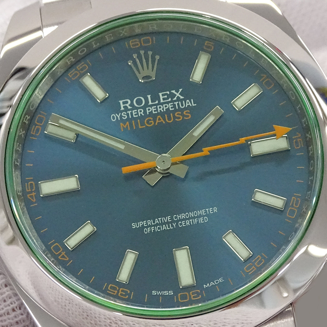 ROLEX ロレックス ミルガウス 116400GV ランダム番 メンズ 腕時計 自動巻き AT ステンレス 磨き済み【中古】