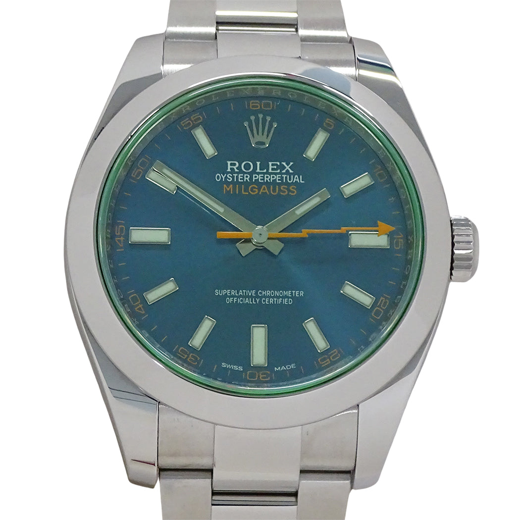 ROLEX ロレックス ミルガウス 116400GV ランダム番 メンズ 腕時計 自動巻き AT ステンレス 磨き済み【中古】