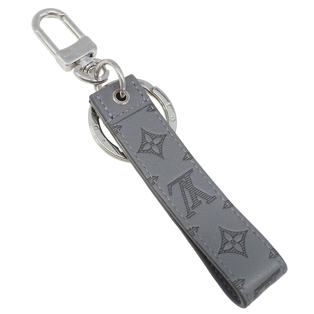 LOUIS VUITTON ルイ・ヴィトン キーホルダー・ドラゴンヌ キーホルダー モノグラムシャドウ レザー グレー メンズ M82373 【中古】