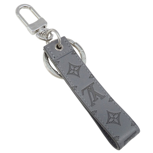 LOUIS VUITTON ルイ・ヴィトン キーホルダー・ドラゴンヌ キーホルダー モノグラムシャドウ レザー グレー メンズ M82373 【中古】