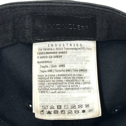 MONCLER モンクレール キャップ ブラック コットン レディース メンズ 【中古】