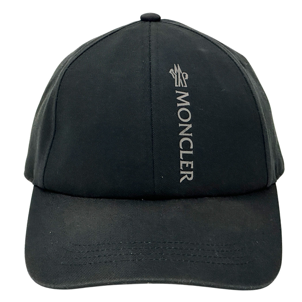 MONCLER モンクレール キャップ ブラック コットン レディース メンズ 【中古】
