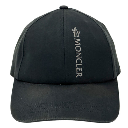MONCLER モンクレール キャップ ブラック コットン レディース メンズ 【中古】