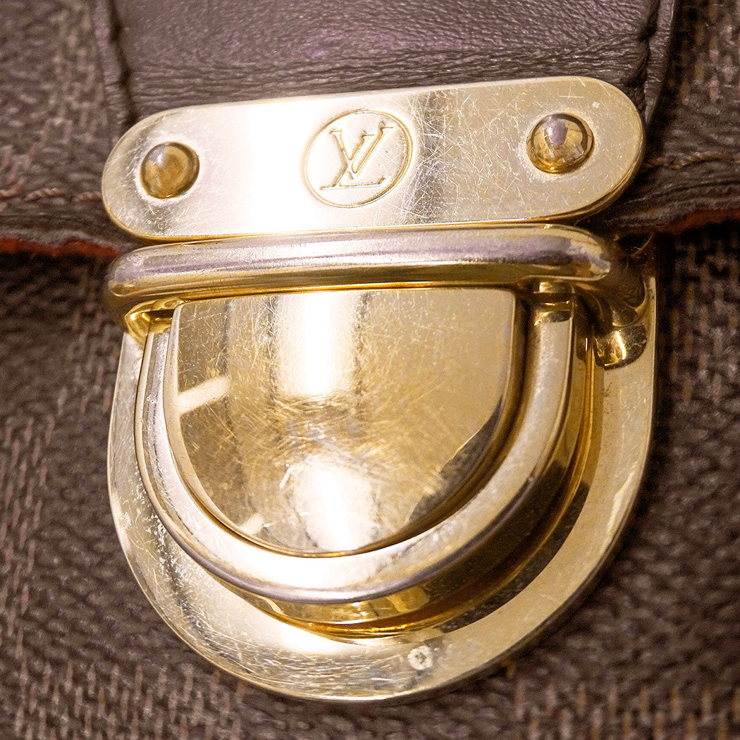LOUIS VUITTON ルイ・ヴィトン ラヴェッロGM ショルダーバッグ ダミエ ブラウン N60006 ダミエキャンバス レディース 【中古】