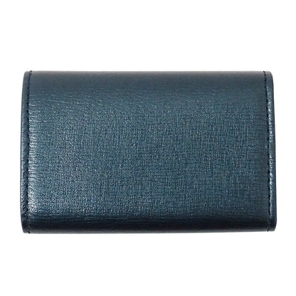 GUCCI グッチ キーケース インターロッキングG メタリックブルーグリーン 256337 レザー メンズ 【中古】