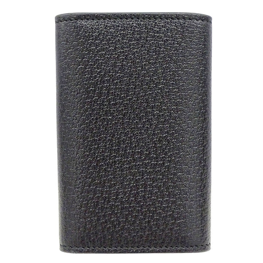 GUCCI グッチ キーケース プチマーモント ブラック 435305 レザー レディース メンズ 【中古】