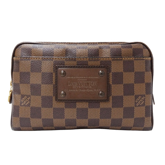 LOUIS VUITTON ルイ・ヴィトン バムバッグ・ブルックリン ショルダーバッグ ダミエ エベヌ ブラウン N41101 ダミエキャンバス メンズ 【中古】