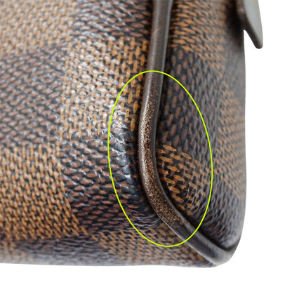 LOUIS VUITTON ルイ・ヴィトン バムバッグ・ブルックリン ショルダーバッグ ダミエ エベヌ ブラウン N41101 ダミエキャンバス メンズ 【中古】