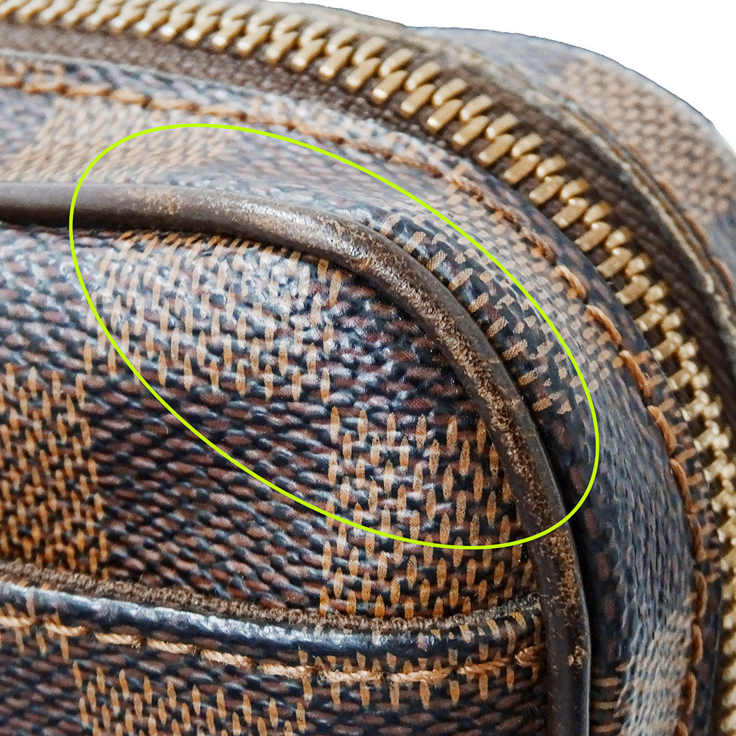 LOUIS VUITTON ルイ・ヴィトン バムバッグ・ブルックリン ショルダーバッグ ダミエ エベヌ ブラウン N41101 ダミエキャンバス メンズ 【中古】