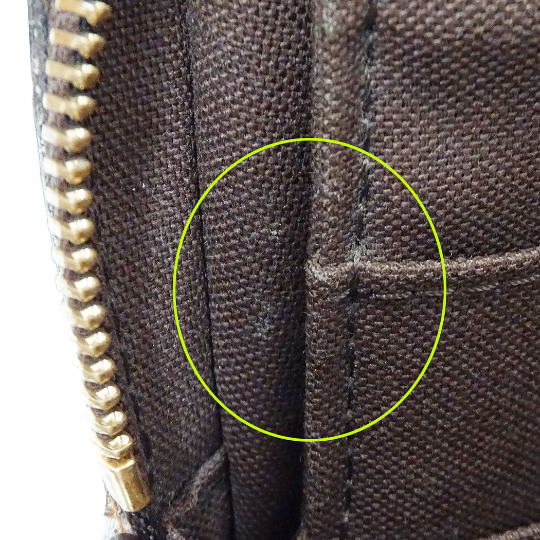 LOUIS VUITTON ルイ・ヴィトン バムバッグ・ブルックリン ショルダーバッグ ダミエ エベヌ ブラウン N41101 ダミエキャンバス メンズ 【中古】