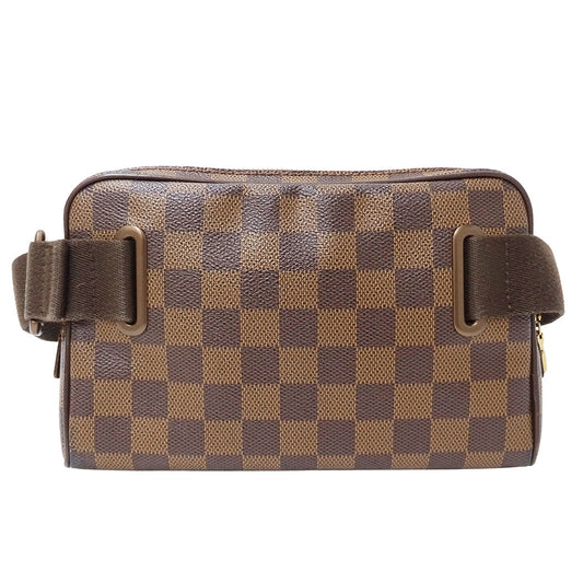 LOUIS VUITTON ルイ・ヴィトン バムバッグ・ブルックリン ショルダーバッグ ダミエ エベヌ ブラウン N41101 ダミエキャンバス メンズ 【中古】
