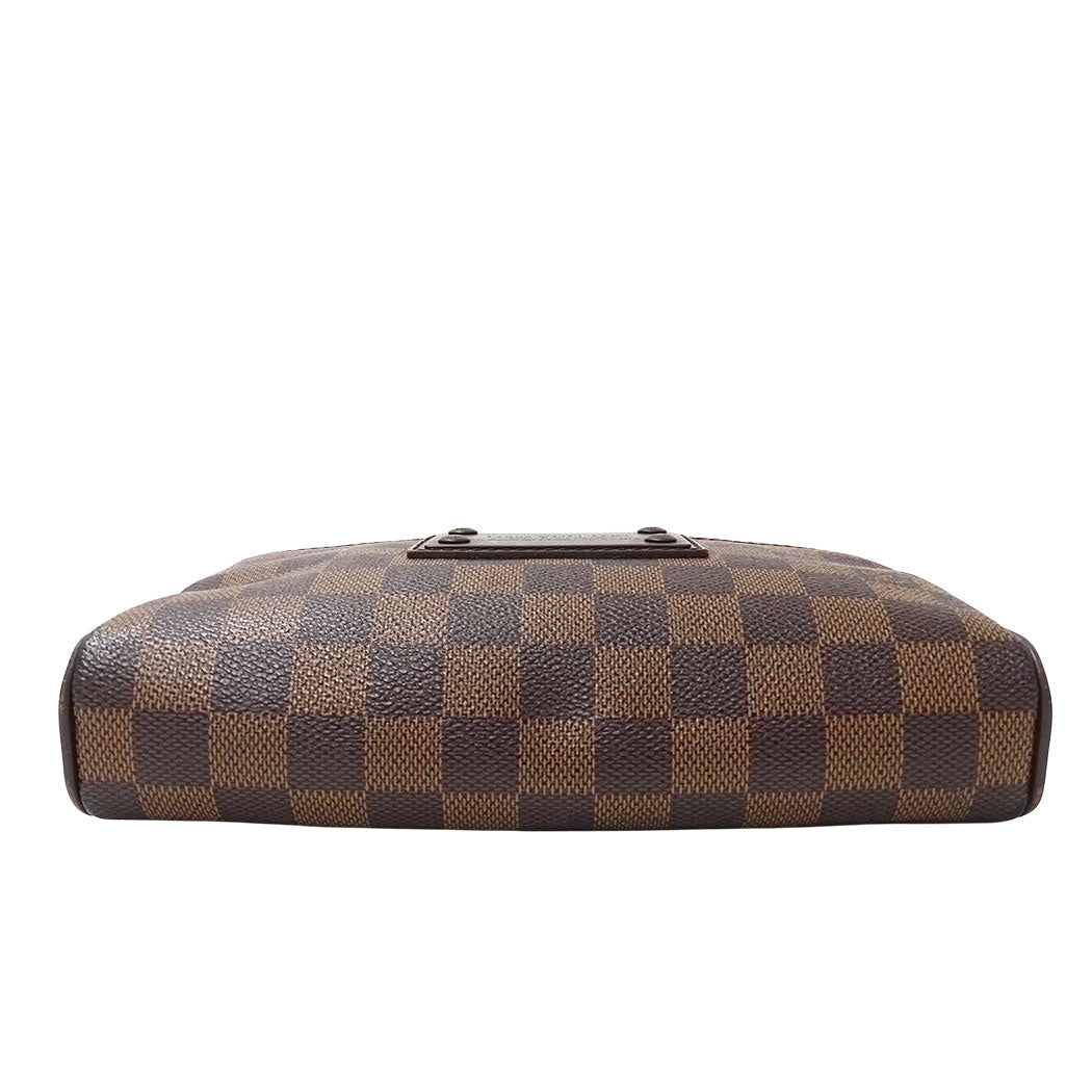 LOUIS VUITTON ルイ・ヴィトン バムバッグ・ブルックリン ショルダーバッグ ダミエ エベヌ ブラウン N41101 ダミエキャンバス メンズ 【中古】