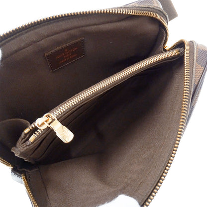 LOUIS VUITTON ルイ・ヴィトン バムバッグ・ブルックリン ショルダーバッグ ダミエ エベヌ ブラウン N41101 ダミエキャンバス メンズ 【中古】