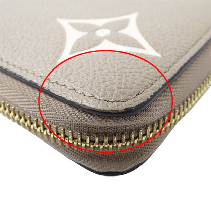 LOUIS VUITTON ルイ・ヴィトン ジッピー ウォレット 長財布 バイカラー モノグラム アンプラント トゥルトレール クレーム M69794 レディース 【中古】