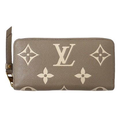 LOUIS VUITTON ルイ・ヴィトン ジッピー ウォレット 長財布 バイカラー モノグラム アンプラント トゥルトレール クレーム M69794 レディース 【中古】