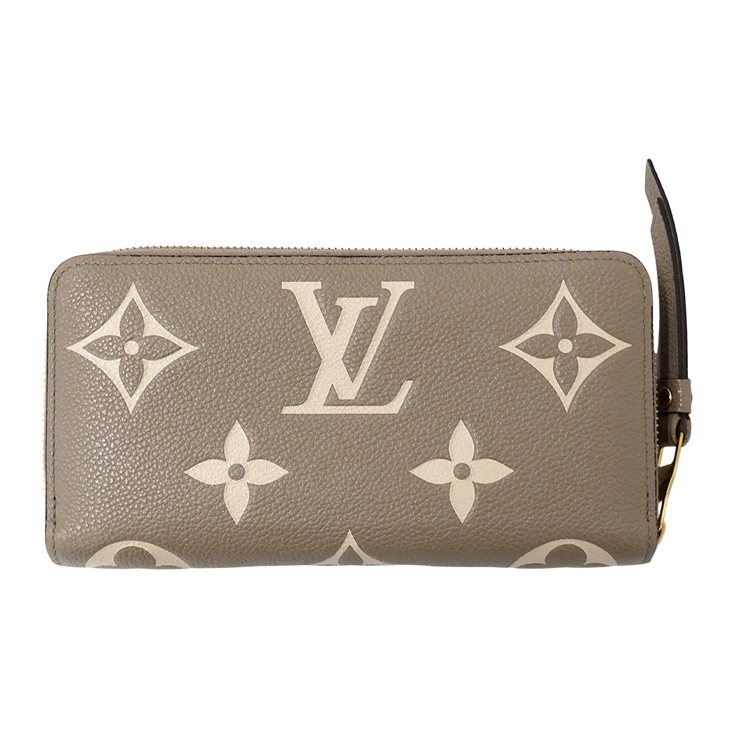 LOUIS VUITTON ルイ・ヴィトン ジッピー ウォレット 長財布 バイカラー モノグラム アンプラント トゥルトレール クレーム M69794 レディース 【中古】