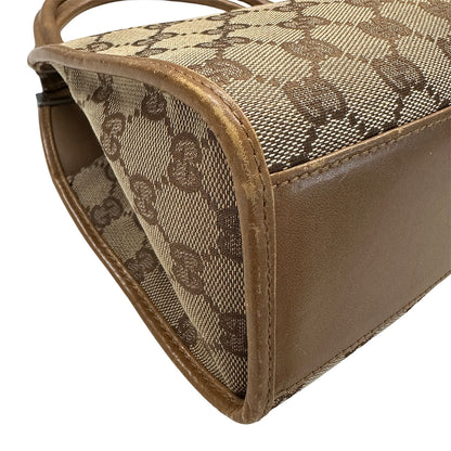 GUCCI グッチ ショルダーバッグ ジャッキー ベージュ ブラウン 01721 キャンバス レディース 【中古】