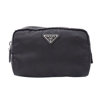 PRADA プラダ ポーチ ブラック 1NA021 ナイロン レディース メンズ 【中古】