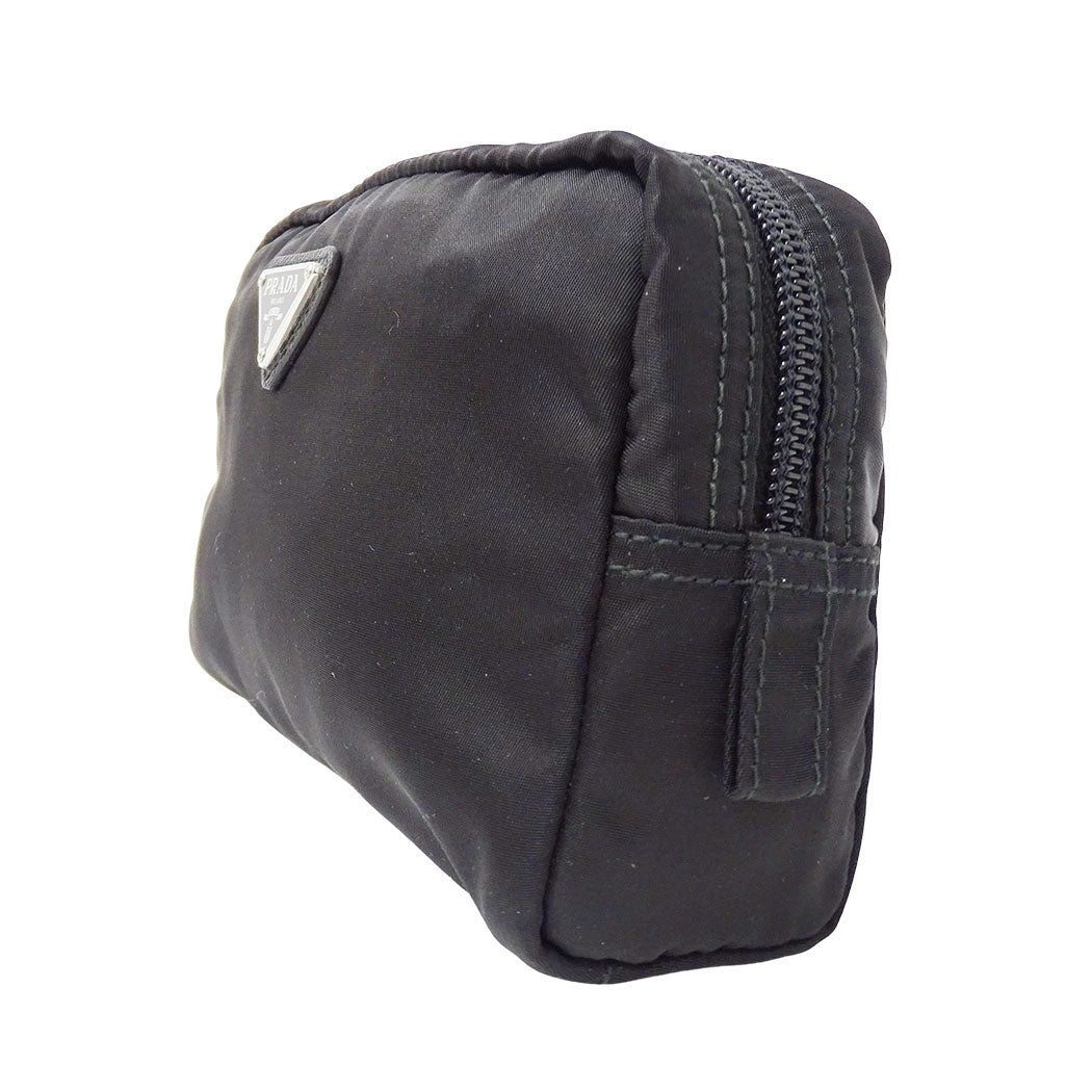 PRADA プラダ ポーチ ブラック 1NA021 ナイロン レディース メンズ 【中古】