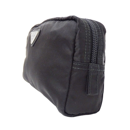 PRADA プラダ ポーチ ブラック 1NA021 ナイロン レディース メンズ 【中古】