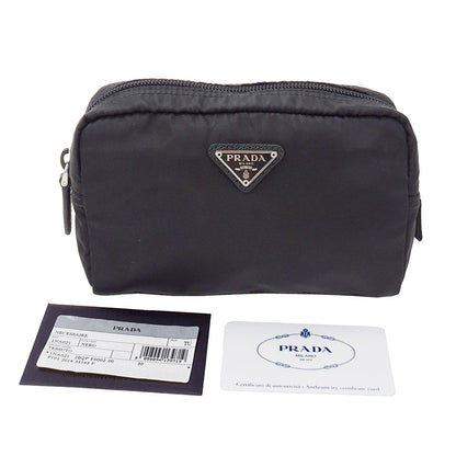 PRADA プラダ ポーチ ブラック 1NA021 ナイロン レディース メンズ 【中古】