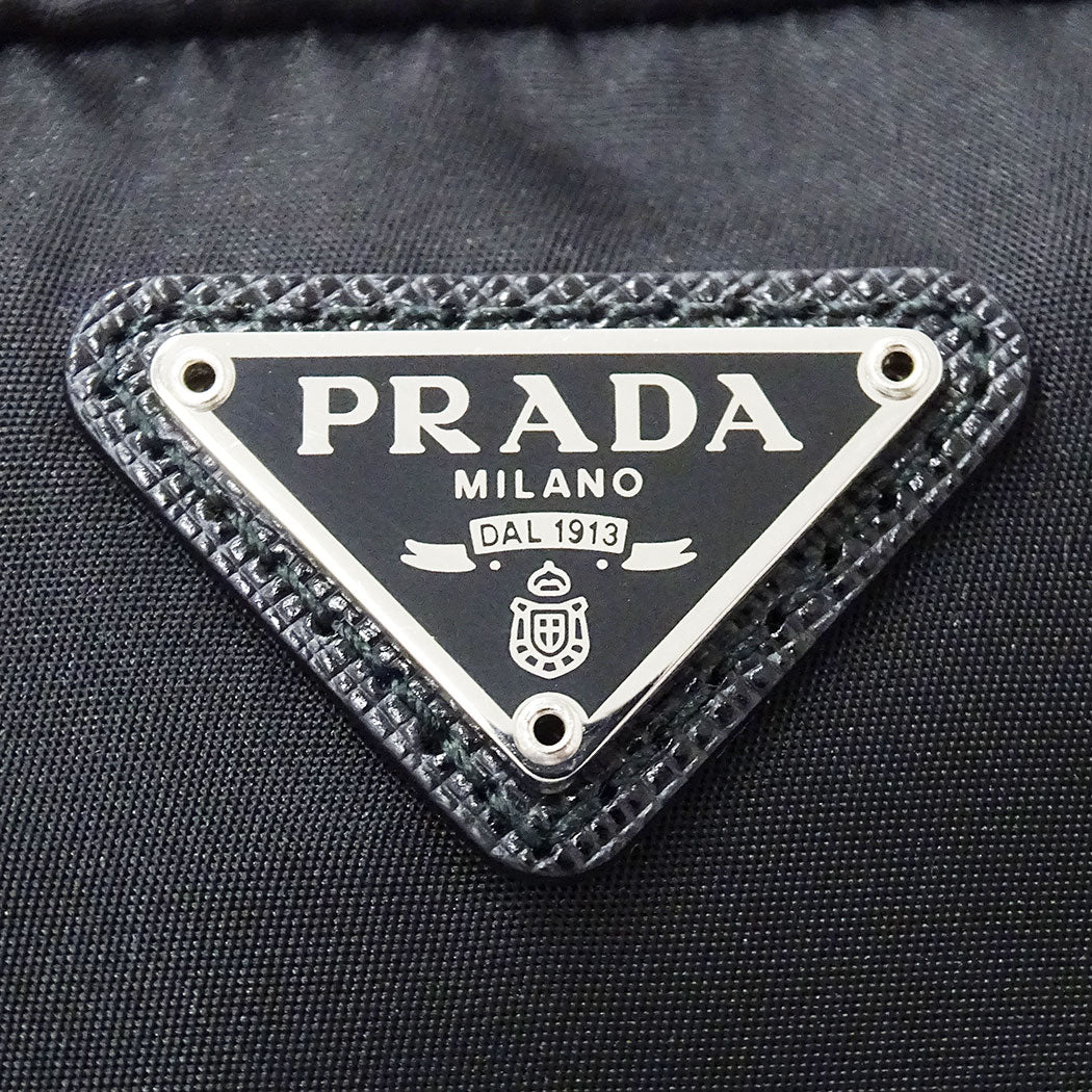 PRADA プラダ ポーチ ブラック 1NA021 ナイロン レディース メンズ 【中古】