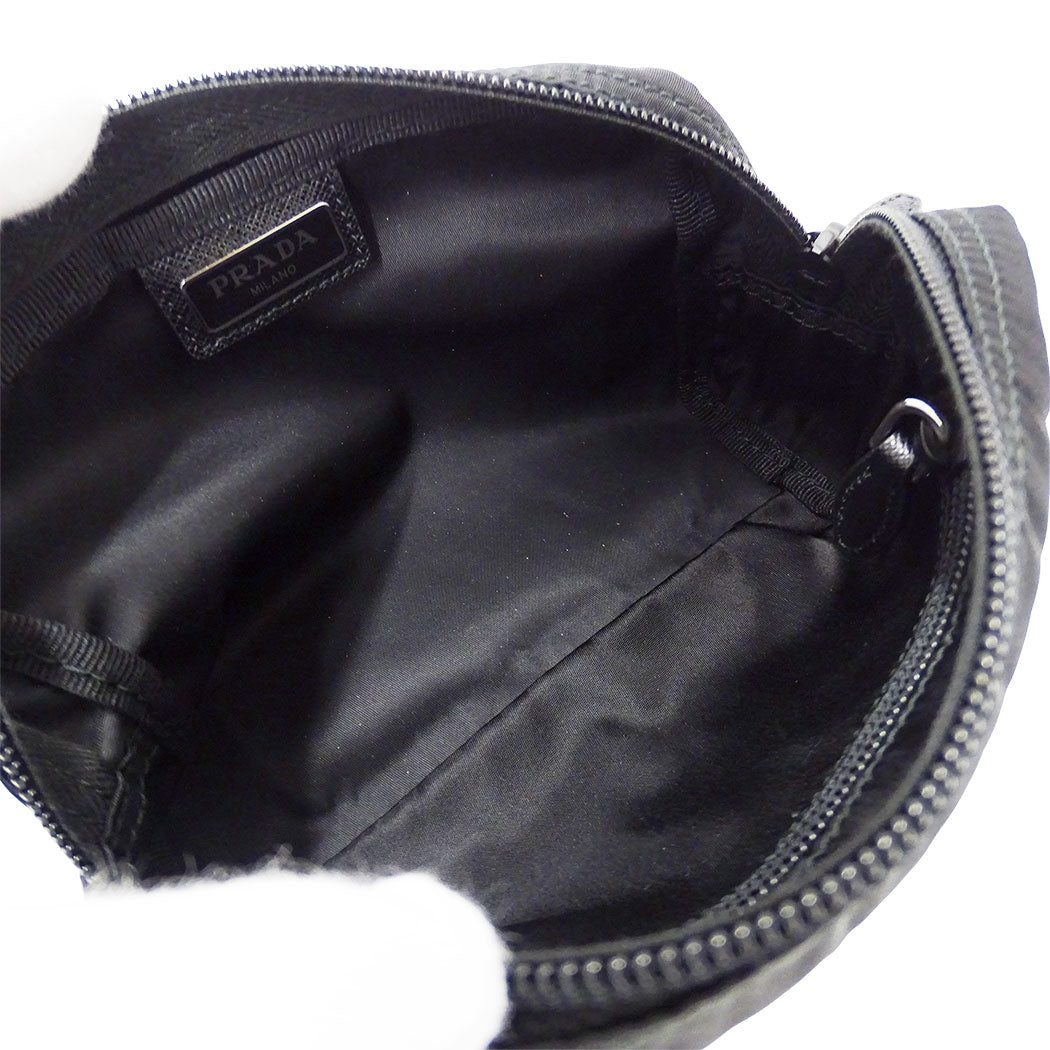 PRADA プラダ ポーチ ブラック 1NA021 ナイロン レディース メンズ 【中古】