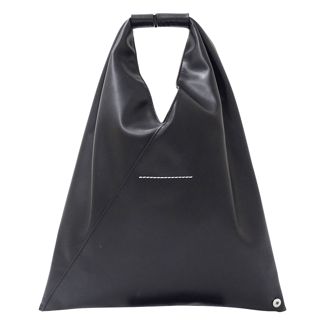 Maison Margiela メゾン マルジェラ エムエムシックス MM6 ジャパニーズバッグ スモール トートバッグ ブラック レザー レディース メンズ 【中古】