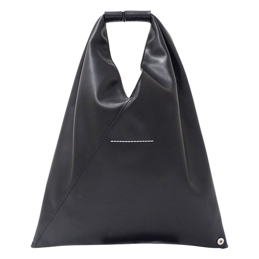 Maison Margiela メゾン マルジェラ エムエムシックス MM6 ジャパニーズバッグ スモール トートバッグ ブラック レザー レディース メンズ 【中古】
