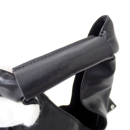 Maison Margiela メゾン マルジェラ エムエムシックス MM6 ジャパニーズバッグ スモール トートバッグ ブラック レザー レディース メンズ 【中古】