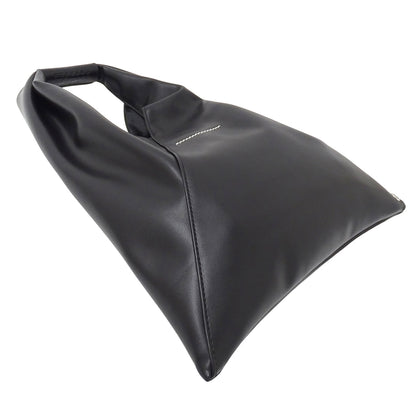 Maison Margiela メゾン マルジェラ エムエムシックス MM6 ジャパニーズバッグ スモール トートバッグ ブラック レザー レディース メンズ 【中古】